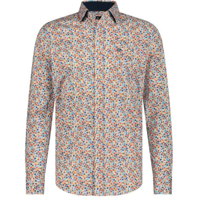 Fellows United - Lange mouw overhemd - Heren - XXL - Oker - Katoen - 41.6532