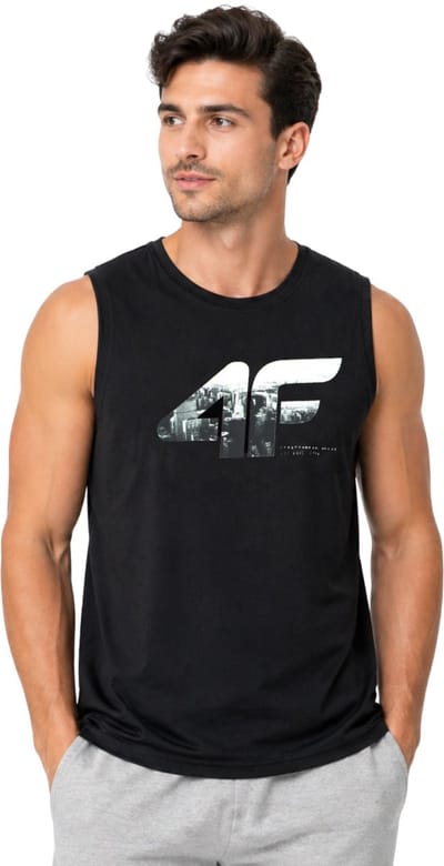 4F T-shirt Heren Zwart - Maat M
