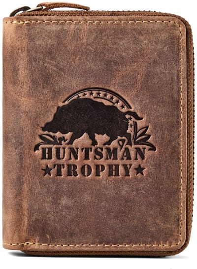 Greenburry Huntsman Portemonnee RFID-bescherming Leder 10 cm - Unisex - Horizontaal - brown