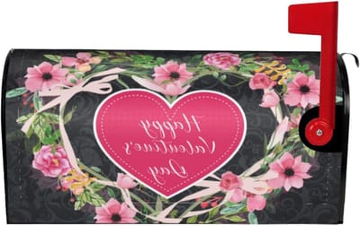 Magnetische Brievenbushoezen - Decoratieve Covers - Brievenbus Versieren - Weerbestendig Oxford Materiaal - 21 x 18 inch - Bloemenprint