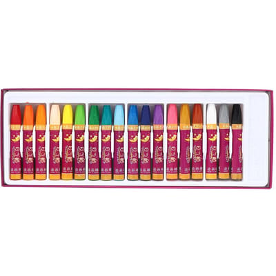 18 Stuks Oliepastels Niet-giftig Kinderen Tekenen Schilderen Gereedschap Schrijfwaren Kunstbenodigdheden pink