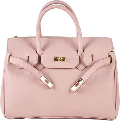 Giuliano lederen handtas Alberta - Dames - Made in Italy - Pink (D151)