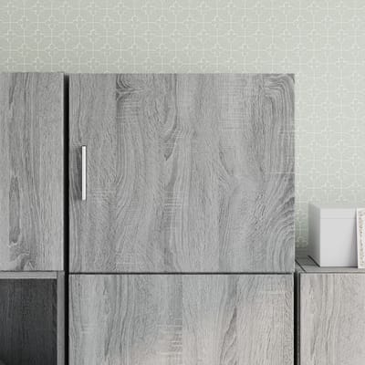 vidaXL - Wandkast - 45x42,5x40 - cm - bewerkt - hout - grijs - sonoma - eikenkleurig