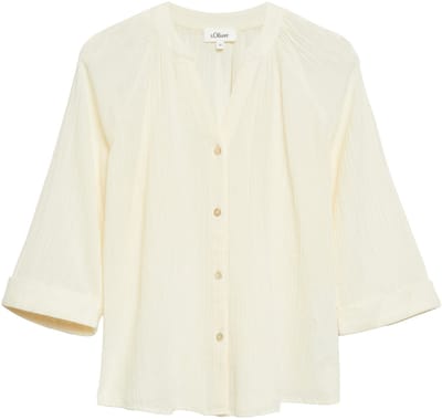 s.Oliver - female - Semi-transparante blouse met structuur