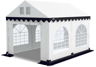 GO-PRO | 3x4 | Partytent | Met grondframe | Wit-Blauw