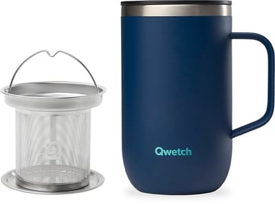 Qwetch Infuser Mok Geïsoleerd - Matt Nachtblauw