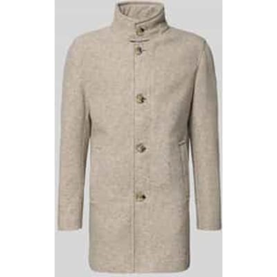 Regular fit lange jas met wol, model '11 FYNN'