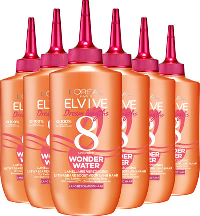 L’Oréal Paris Elvive Dream Lengths 8 Seconden Wonder Water - Lang, Beschadigd Haar - 6 x 200ml