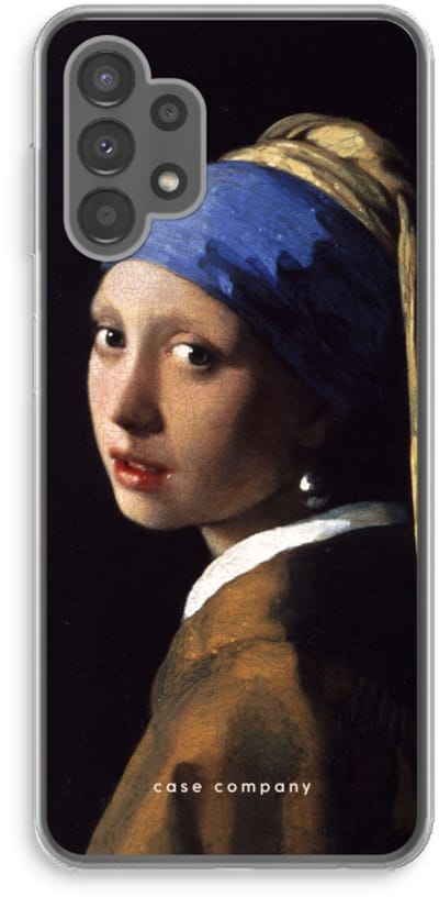 Case Company® - Hoesje geschikt voor Samsung Galaxy A13 4G hoesje - The Pearl Earring - Soft Cover Telefoonhoesje - Bescherming aan alle Kanten en Schermrand