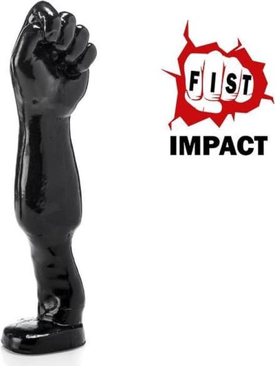 Gangbangster - Hold the Fist - Dildo - 34 x 9,5 cm - PVC - Zwart