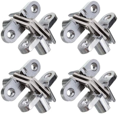 Allecto - Verborgen Kast Scharnieren - 2 Paar - 45mm Rvs