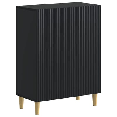 vidaXL - Badkamer - Opbergkast - ARNHEM - Zwart - 59,5 - x - 31 - x - 80 - cm - Bewerkt - hout