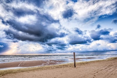 Canvas Schilderij | Foto op Canvas, Voorjaarsstorm (120x80cm)