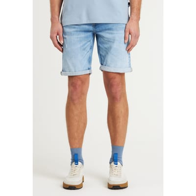CHASIN’ Ego.s Craw Bermuda/short Bleached Denim Größe: S | Kurze Sporthosen Outlet | Herren | Blau
