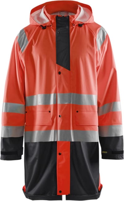 Blaklader Regenjas High vis LEVEL 1 4324-2000 - High Vis Rood/Zwart - 4XL