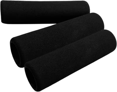 Handgrepen Optrekstang - Grip Pads - Krachttraining Thuissport - Antislip Schuimvulling - 115MM - Zwart