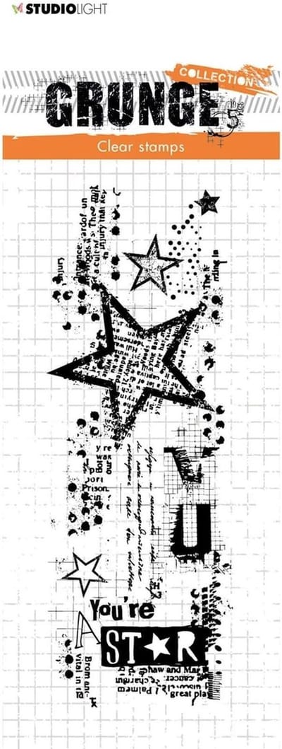 Stempel - Clear stamp - Studio Light - 148x52,2mm Grunge 3.0 nr.411