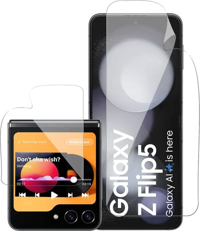 Screenprotector geschikt voor Samsung Galaxy Z Flip 5 - 1x FlexGuard Screen Protector