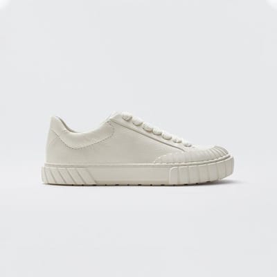 Chaussures Oxford d'automne pour femmes Chaussures blanches à semelles épaisses Chaussures plates en cuir de vache pour femmes Chaussures vulcanisées à fond plat Baskets de loisirs Ballerines 34 blanc