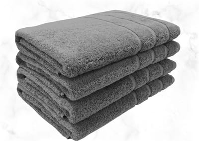 Samatex Badhanddoeken - 70x140cm - Grijs - Set van 4