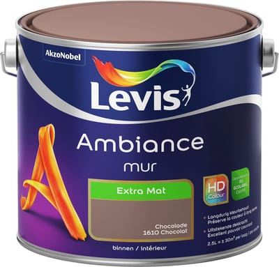 Levis - Ambiance Mur Extra Mat - Chocolade - 2,5 L