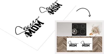 Keukenloper - Loper keuken - Soccer dad - Quotes - Spreuken - Voetbalmoeder - Voetbal - Mama - 120x60 cm - Keukenloper vinyl