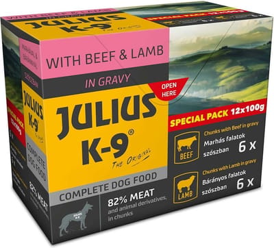 Julius-K9 - Hondenvoer - Natvoer - Adult - 12x100g