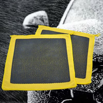 2x Kleidoek Auto - Geperforeerde Polijstdoek - Kleidoek - Clay Towel - Auto Klei - Claybar - Reinigingsdoek - Auto Kleien Polijsten - Auto Reiniging - - Microvezel Reinigingsdoek - Hars, Teer, Vliegjes, Vogelpoep Verwijderen - Krasvrij - 30*30cm
