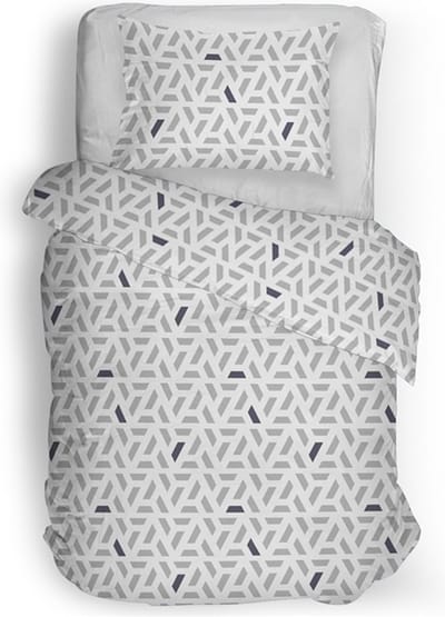 Snoozing Ghislaine Dekbedovertrek - Eenpersoons - 140x200/220 cm - Grijs