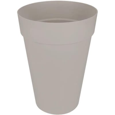 ELHO Pot de fleurs Loft Urban rond Haut - Ø 34 x H 45 cm - Extérieur - 100% recyclé - Gris gris