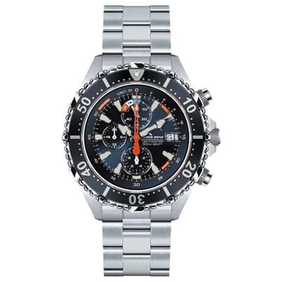 Chris Benz - CB-C300X-NB-MB - Duikershorloge - Unisex - Quartz