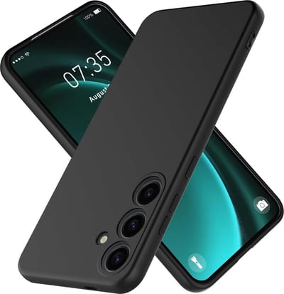 Casemania Hoesje Geschikt voor Samsung Galaxy S24 Plus - Zwart - Siliconen Back Cover