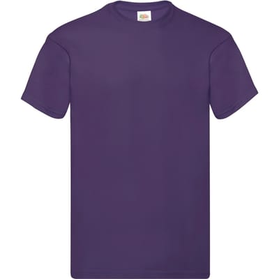 Fruit of the Loom Heren Origineel T-Shirt (Paars)