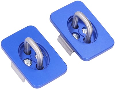 OmGoods - Dailygoody - Zijwandankers vrachtwagenbed - Roestvrijstalen bevestigingsankers - Goed draagvermogen - Blauw - Auto-accessoires - Vervanging voor