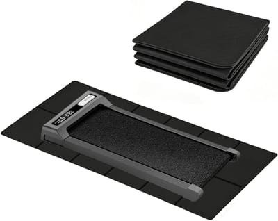 Vloerbeschermingsmat voor fitnessapparatuur, antislip en opvouwbaar, ideaal voor loopbanden en hometrainers, 183 x 61 x 0,6 cm, duurzame PVC gym vloermat