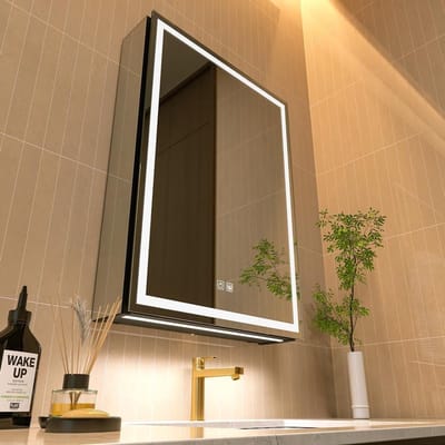 CLVP® Spiegelkast Badkamer - Medicijnkastje met Spiegel - Badkamerkast Hoog