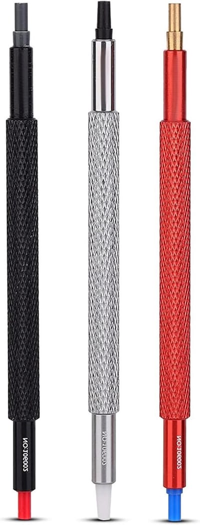 3 Stuks Horloge Hand Drukkers Pusher Set voor Horlogemakers - Professionele Horloge Reparatie Tool Kit met Stevige Handgereedschappen