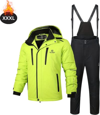 Bovista Skipak - SkiBroek - Skijas - Ski Suit - Wintersport - Heren - 2-Delig - Groen - Maat XXXL