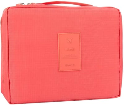Fako Fashion - Make-up Tasje Rechthoek - Cosmetica Organizer - Make-up Toilettas - 21x16x8cm - Watermeloen Rood