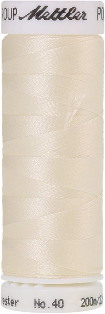 Mettler borduurgaren - Wit - Nr 101 - Polysheen - 200 meter