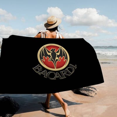 B-Bacardis Rum Grote Microvezel Strandlakens Sneldrogend Handdoek Zandstrand Handdoeken Zwembad Handdoek voor Reizen Zwembad Yoga W80*H160(CM)
