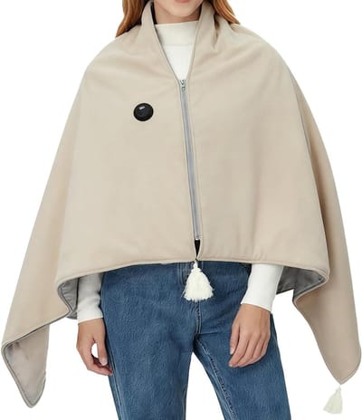 Verwarmde Sjaal - Deken Omslagdoek - Winterse Warmte - 3 Warmtestanden - 140 x 80 cm - Meerdere Kleuren