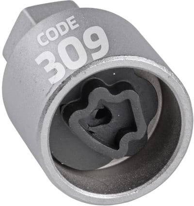 SW-Stahl 02385L-9 Wielslotadapter 309 | Geschikt voor Mercedes-Benz | Gereedschap voor het verwijderen van wielsloten | Wielslotverwijderaar | Wielslotsleutel