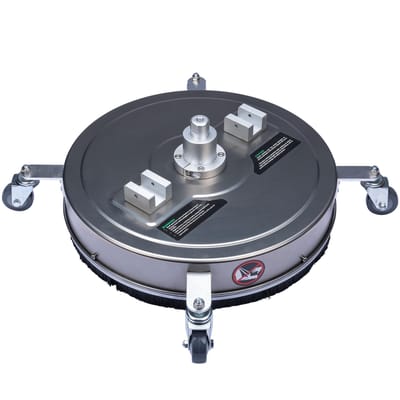 Rosfix T-Racer 20 SteelSpin Spuitborstel - Rvs 51 cm Hoogdruk - 3200 psi, 3/8'' Quick Connect - Geschikt voor Kärcher
