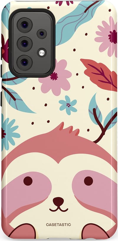 Casetastic Hoesje Geschikt voor Samsung A52 (4G/5G/s) - Stijlvolle Beschermende Duo-layer Case - Luiaard knuffels