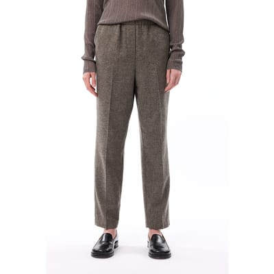 Knitted Rose Pants Taupe Maat: S | Straight Broeken Outlet | Dames | Taupe