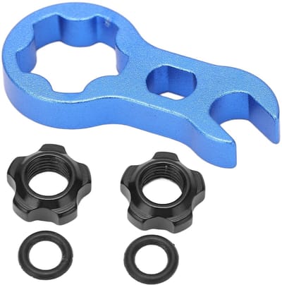 Dailygoods- Fietsventielmoer Aluminiumlegering - Ventielmoeren - Moersleutelset - Hoge Sterkte - Luchtdichtheid - Duurzaam - Ventiel