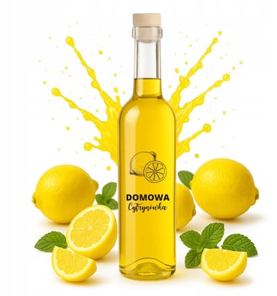 Bimberek FUTURA - Glazen Fles - 500 ml - Domowa Cytrynówka - Met Opdruk