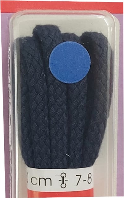 Ronilux Veter - Donker Blauw - Rond - Koord Veters - Lengte 90 cm - Dikte 4 mm - Schoenveter