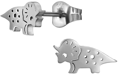 CS Joy - dinosaurus oorbellen - Chirurgisch staal - dino oorknoppen - 11 x 6 mm